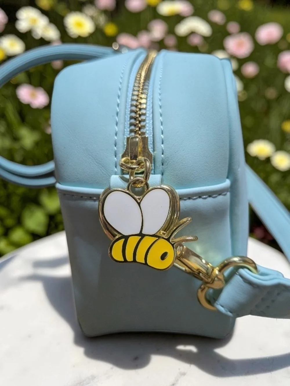 Disney Light Blue Eeyore Crossbody Bag with Hunny Cardholder and Plush Charm